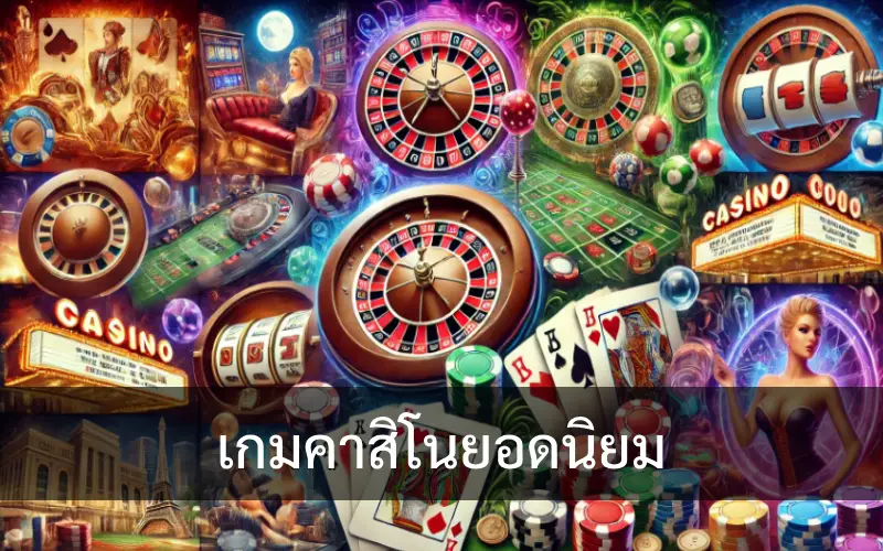 เกมคาสิโนยอดนิยมในประเทศต่างๆ